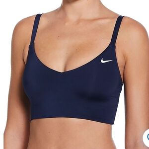 Nike Women's Effortless Essential V-Neck Midkini Swim Bikini Top